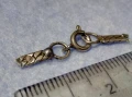 СТАРА СРЕБЪРНА КАРАБИНКА ЗАКОПЧАЛКА За КОЛИЕ ЛАНЕЦ ВЕРИЖКА ГРИВНА СРЕБРО 950 ПРОБА 29153, снимка 1