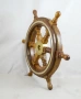 407 Корабен рул с месингов ринг., снимка 3