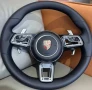 Спортен кожен/карбонов волан Porsche Panamera Cayenne Cayman Boxter911, снимка 3