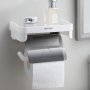Пластмасова поставка за тоалетна хартия и телефон монтиране на стената, без пробиване, снимка 6