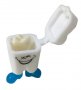 Зъб зъбче сладка кутийка кутия малка пластмасова за зъбки, снимка 4