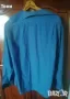 Нова Мъжка Синя Риза с Дълъг Ръкав М, снимка 7