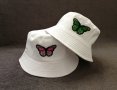 Двулицева шапка идиотка с пеперуди, снимка 2