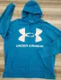 Under Armour Rival Fleece Big Logo Hoodie - страхотно мъжко горнище 2ХЛ, снимка 5