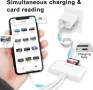 Четец на карти с памет 5 в 1, USB OTG адаптер и четец на SD карти за iPhone/iPad, USB C и USB A , снимка 3