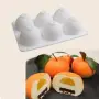 3D 6 цели портокала портокал силиконов молд форма свещи сапун смола мус, снимка 2