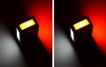 1 бр. ЛЕД LED тройни рогчета габарити НЕОН, е-маркиран 12-24V , Полша, снимка 5