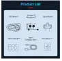 Bluetooth интеркоми за каска 6.0, CVC DSP шумопотискане, LED дисплей, IPX6, 1000 mAh, снимка 11