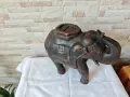 Стара фигура на слон - дърво - дърворезба - 37/27см, снимка 5