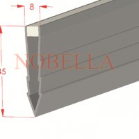 Делатационна лайстна за замаска и бетон сиво-прозрачно - 25х8 мм, снимка 4 - Други - 32130406