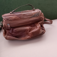 Дамска чанта от естествена кожа+подарък още една чанта от естествена кожа , снимка 3 - Чанти - 44637819