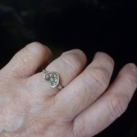 Сребърен пръстен - сърце, снимка 4 - Пръстени - 35422323