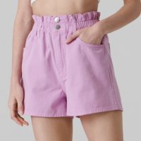 Розови Къси Панталони Paper bag, снимка 5 - Къси панталони и бермуди - 39308203