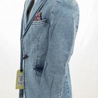 Светлосиньо памучно мъжко сако марка Sir Raymond Tailor, снимка 3 - Сака - 30978438