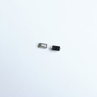 Малък, микро бутон 2pin 4,5x2x3mm незадържащ НО бял 12V 0,05A H=1mm, снимка 1 - Друга електроника - 42603579