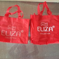 Червени чанти от плат ELIZA, снимка 1 - Чанти - 40123407