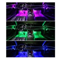Интериорни светлини 8м., LED лента за кола, водоустойчива iOS и Android, 12V, RGB, снимка 5 - Аксесоари и консумативи - 36099895