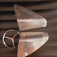 Хромни решетки (ТОНКОЛОНИ) за Mercedes C class, снимка 5 - Аксесоари и консумативи - 37154658