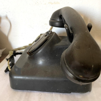 Стар телефон от бакелит 2, снимка 5 - Антикварни и старинни предмети - 44688442