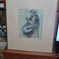 Картина на Анета Дръгушану ,рамкирана,пастел, снимка 1 - Други ценни предмети - 37118357