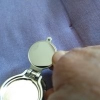 Ключодържател медальон България тарикатски нов с вътрешна преграда за фотос семеен и огледалце, снимка 5 - Колекции - 42134379