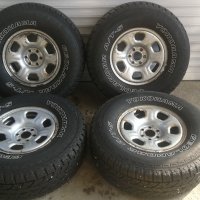 4 броя гуми YOKOHAMA Geolandar A/T-S 265/75R16 с джанти за Nissan Pathfinder / Navara d40 7JX16'', снимка 1 - Гуми и джанти - 35451992