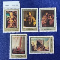 СССР, 1983 г. - пълна серия чисти марки с блок, изкуство, 1*19, снимка 2 - Филателия - 37402603