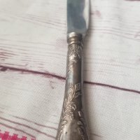 Стар Руски посребрен нож , снимка 1 - Други ценни предмети - 39813099