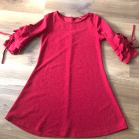 Червена рокля , снимка 2 - Рокли - 42755882