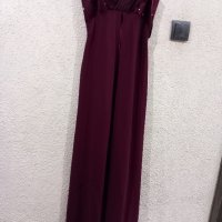 Дълга Бална рокля цвят бордо размер S, снимка 2 - Рокли - 44344056