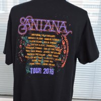 Santana 2015 Euro Tour Double Sided Graphic T-Shirt  Official Merch - мъжка тениска размер XL  , снимка 6 - Тениски - 44498996