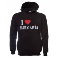 Нов мъжки суичър с трансферен печат I Love Bulgaria, Аз обичам България, снимка 3 - Суичъри - 31911956