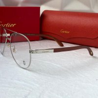 Cartier висок клас мъжки слънчеви очила с дървени дръжки, снимка 10 - Слънчеви и диоптрични очила - 42798463