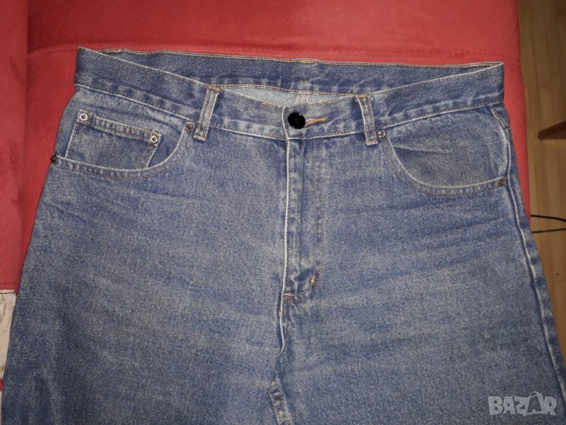 Мъжки дънки сини с по широки крачоли, снимка 1