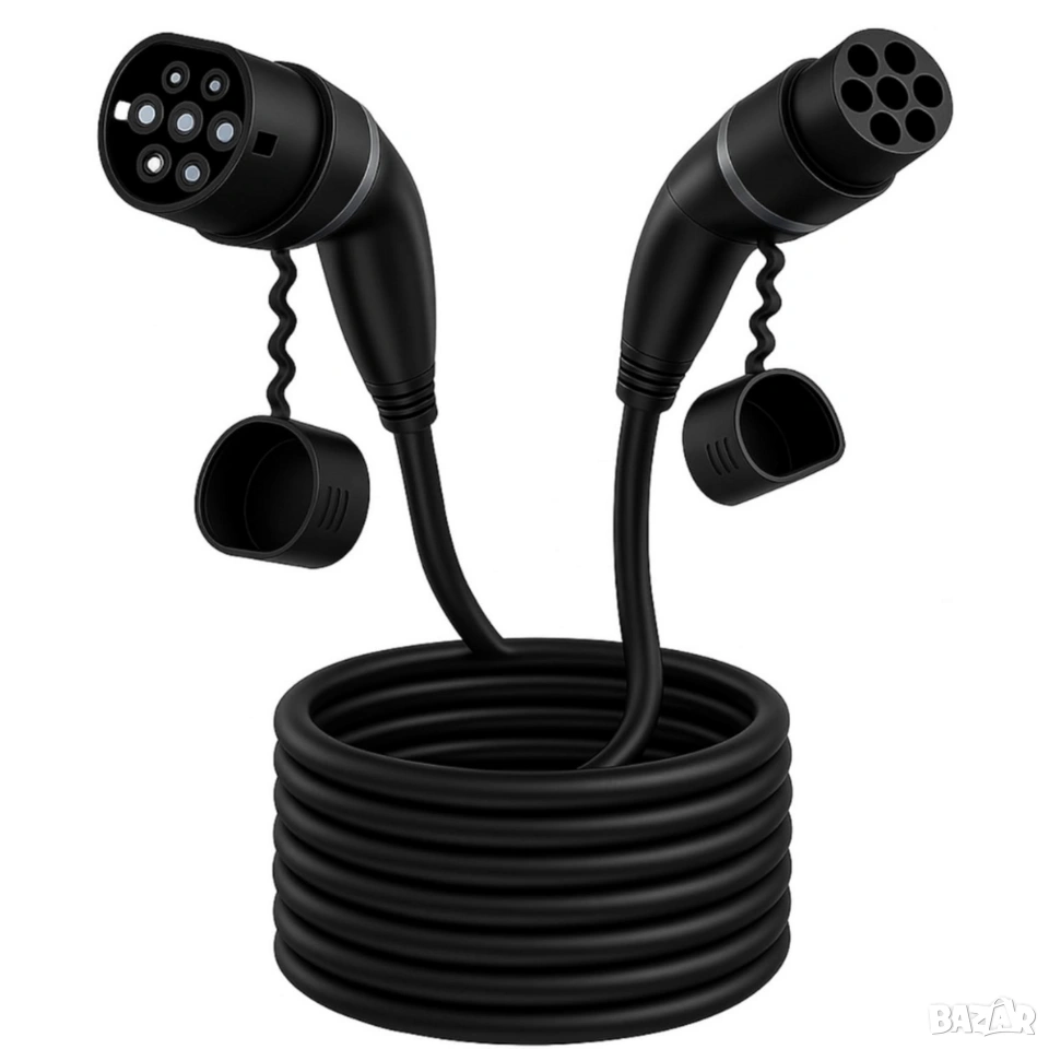 ПРОМО ! FNRIDS 11 kW Type 2 to Type 2 кабел за зареждане на коли ! , снимка 1