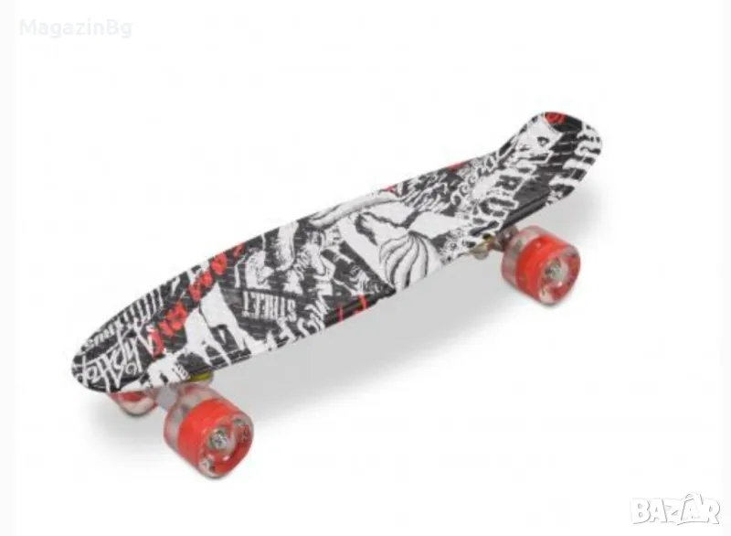 Скейтборд Skull LED 22"
Пениборд Светещи колела , снимка 1