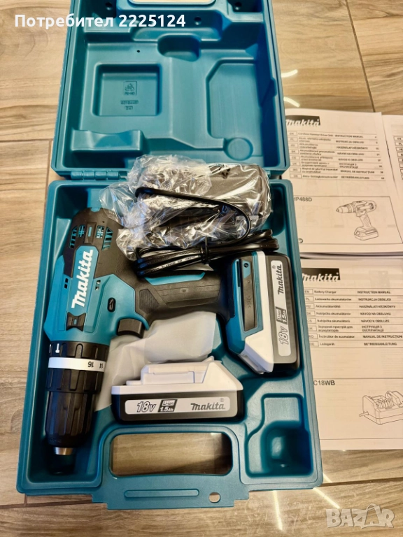 Продавам акумулаторен ударен винтоверт Makita, снимка 1