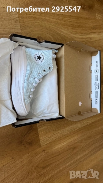 Кецове на платформа Converse 35 номер светло сини, снимка 1