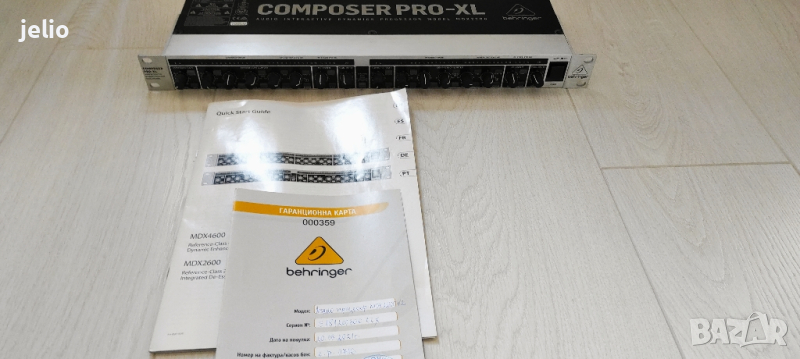 Запазен! Звуков процесор Behringer composer pro-xl mdx2600, снимка 1