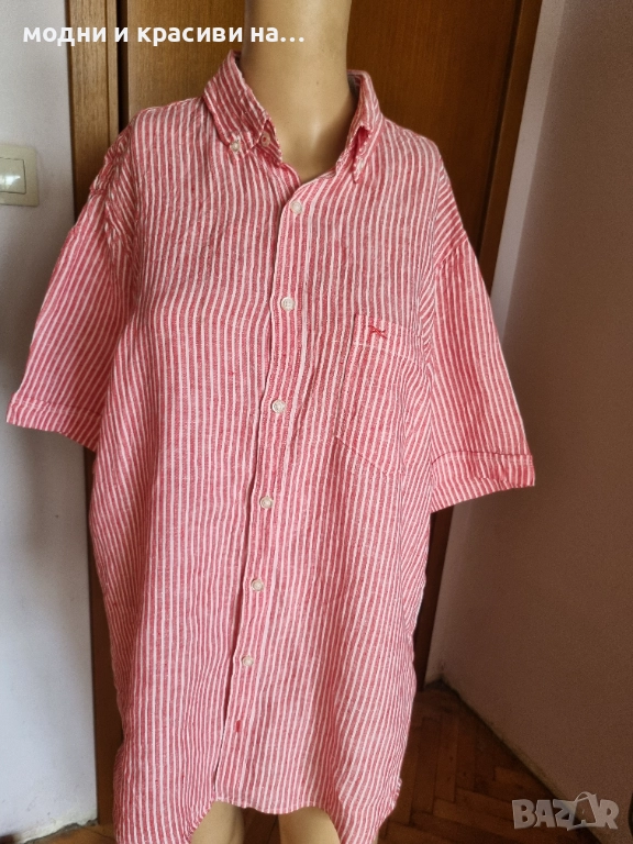 Ленена мъжка риза Brax, размер М/L, снимка 1