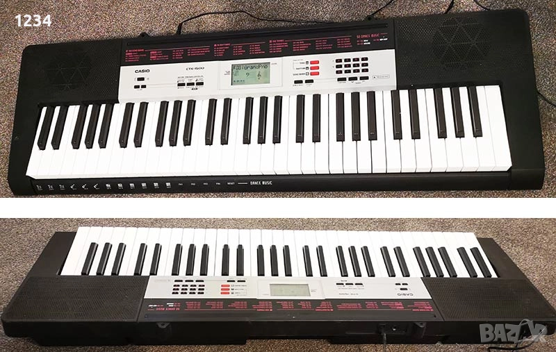 синтезатор клавир CASIO CTK-1500 пиано с 5 октави и плътни клавиши, снимка 1
