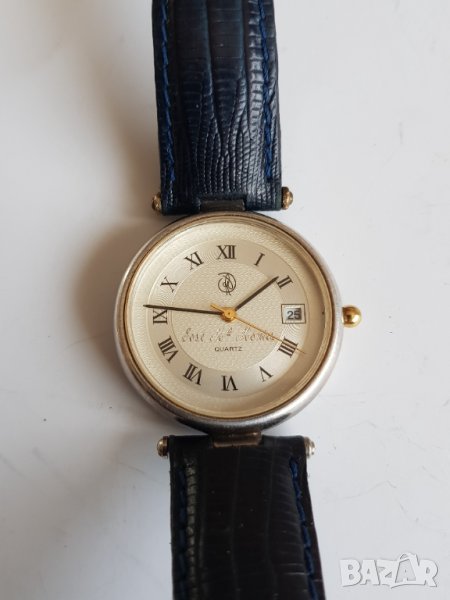 Ръчен кварцов часовник със сребърна каса, снимка 1