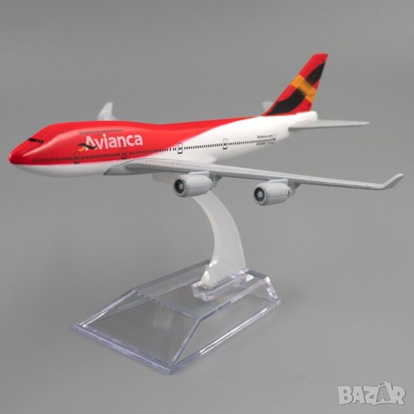 Боинг 747 самолет модел макет Avianca метален B747 пътници полет лайнер ...