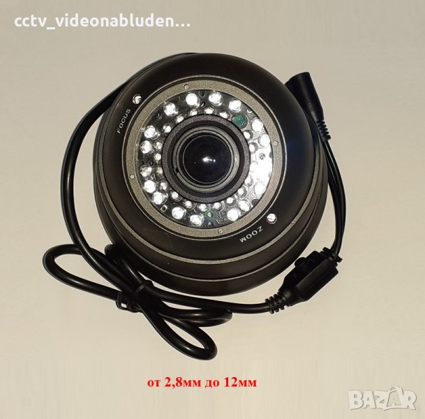 варифокална zoom 2.8-12мм AHD камера 3мр за AHD DVR видеонаблюдение, снимка 1