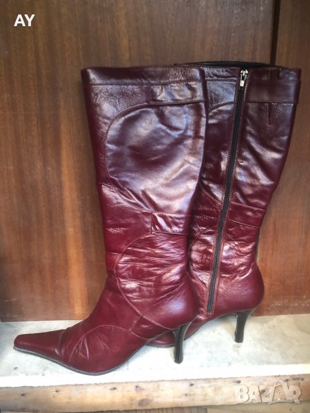 Дамски ботуши естествена кожа, снимка 1