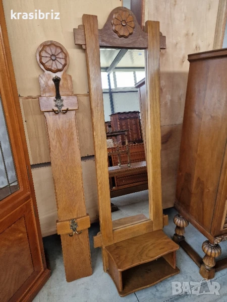 К-т Масивна Закачалка с Огледало с етажерка-внос от Германия!, снимка 1