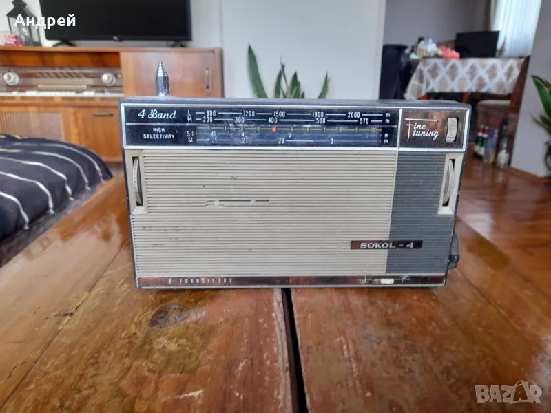 Старо радио,радиоприемник Сокол,Sokol 4, снимка 1