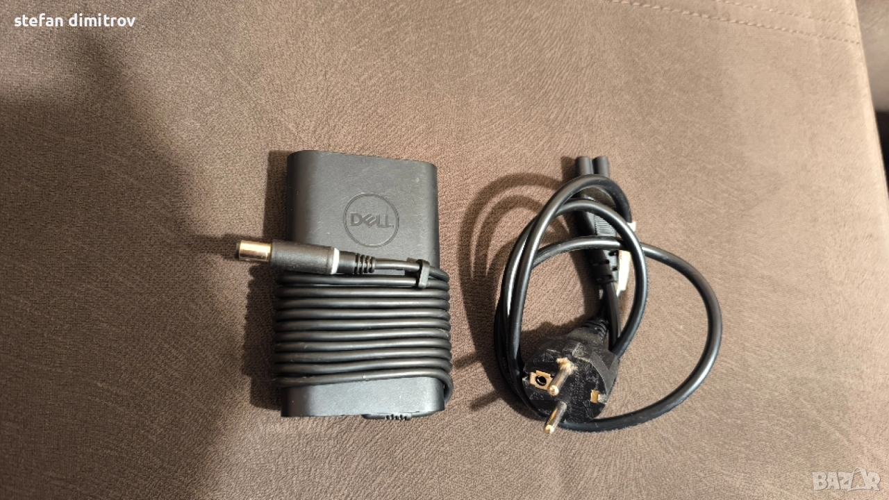 Dell, 19.5V/65W/3.34A, жак (7.4 mm), 65W включва захранващ кабел , снимка 1