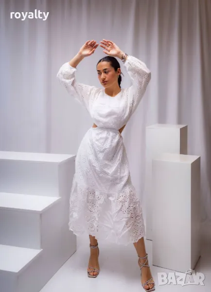 Бяла дамска рокля , снимка 1