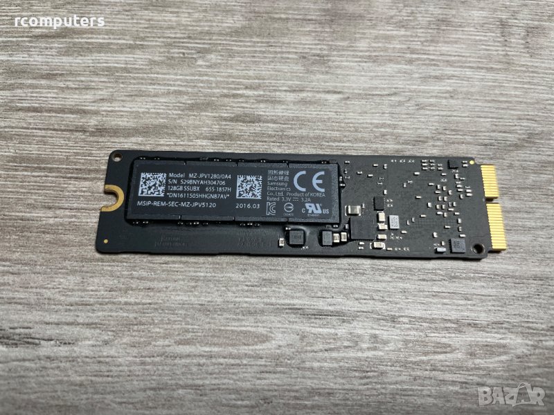 SSD за Apple Macbook 128GB SSUBX MZ-JPV128S/0A4, снимка 1